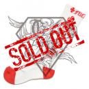 OLD ENGLISH SOCKS - WHITE/RED