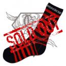 STRIPES SOCKS - BLACK/RED