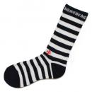STRIPES SOCKS - BLACK/WHITE