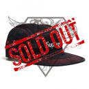 Contrast Stitch Camp Cap Black