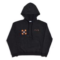 DSM VINTAGE “Fluro Rebellion HOODIE” BLACK ORANGE