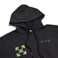 DSM VINTAGE “Fluro Rebellion HOODIE” BLACK GREEN