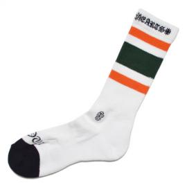 Classic Stripe Socks - Green / Orange