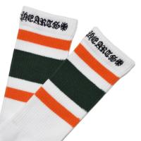 Classic Stripe Socks - Green / Orange