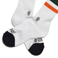 Classic Stripe Socks - Green / Orange
