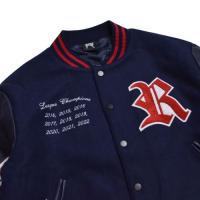 NAVY ROTTWEILER VARSITY JACKET