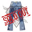 La Flare Panelled Denim Pants