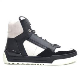 SUEDE PANEL HI TOP SNEAKERS