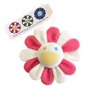 Flower Keychain Pink White × White