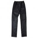 SLIM-FIT LEATHER SWEATPANTS