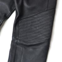 SLIM-FIT LEATHER SWEATPANTS