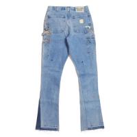 La Flare Panelled Denim Pants