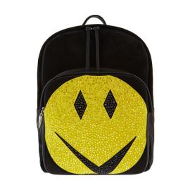 VELOURBO SWAROVSKI SMILEY FACE BACKPACK