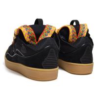 LEATHER CURB SNEAKERS