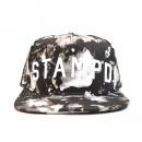 Black Blotch Print Hat