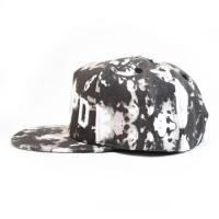 Black Blotch Print Hat