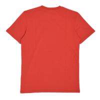 BLACK BLOCK PRINT RED COTTON