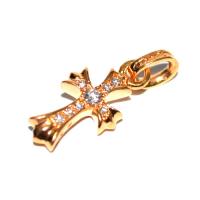 CH CROSS 22K BABY FAT with PAVE Diamonds