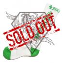 OLD ENGLISH SOCKS - WHITE/GREEN