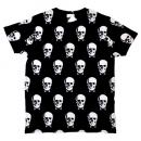 BLACK AND WHITE SKULL T-SHIRT