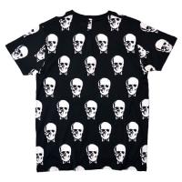 BLACK AND WHITE SKULL T-SHIRT