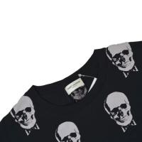 BLACK AND WHITE SKULL T-SHIRT