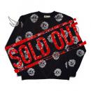 Cotton Wreath All Over Crewneck