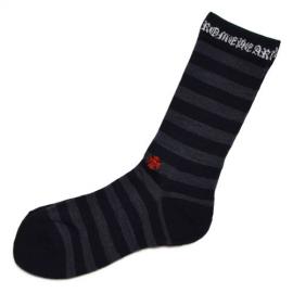 STRIPES SOCKS - BLACK/GREY