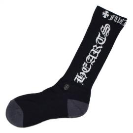 OLD ENGLISH SOCKS - BLACK/WHITE