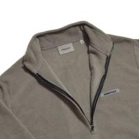 Essentials Grey Polar Fleece Half-Zip Sweater
