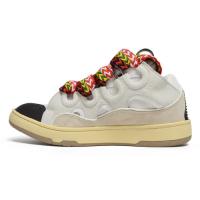 LEATHER CURB SNEAKERS