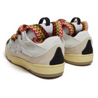 LEATHER CURB SNEAKERS