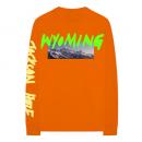 WYOMING LONG SLEEVE T-SHIRT - ORANGE