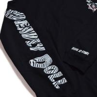 DEADLY DOLL black zebra crewneck