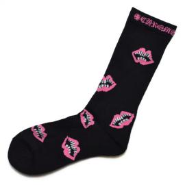 CHOMPER SOCKS - BLACK/PINK