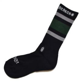 Classic Stripe Socks - Black / Green