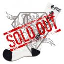 OLD ENGLISH SOCKS - WHITE/BLACK