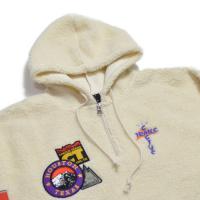 CACTUS TRAILS HALF-ZIP SHERPA HOODIE