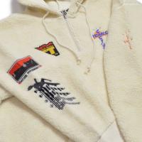 CACTUS TRAILS HALF-ZIP SHERPA HOODIE