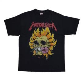 Metallica Pushead Flaming Skull