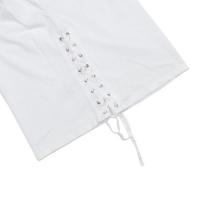 LONG LINE T-SHIRT WITH LASE UP SIDE