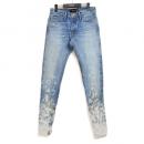 The Vintage Bleach Selvedge Romper Denim Jean