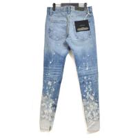 The Vintage Bleach Selvedge Romper Denim Jean