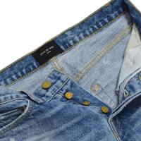 The Vintage Bleach Selvedge Romper Denim Jean