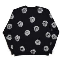 Cotton Wreath All Over Crewneck