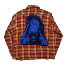 Black Madonna Mohair Flannel Red