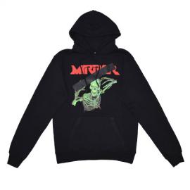 MIRROR SKULL HOODIE BLACK