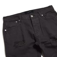 DISTRESSED PANEL DENIM